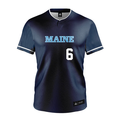 Maine - NCAA Softball : Maggie Helms - Navy Jersey-0