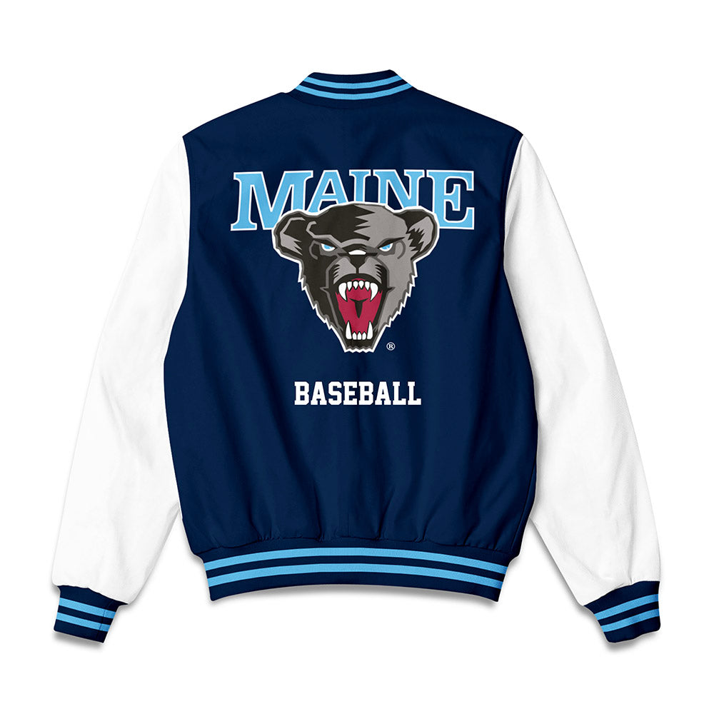 Maine - NCAA Baseball : Christopher Mondesir - Bomber Jacket-1