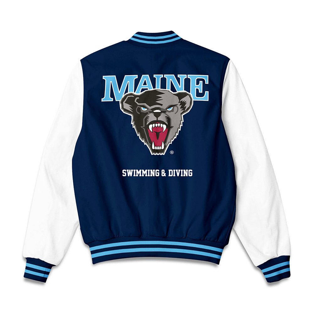 Maine - NCAA Men's Swimming & Diving : John Milner - Bomber Jacket-1