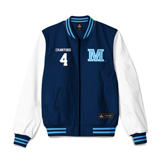 Maine - NCAA Men's Basketball : Caleb Crawford - Bomber Jacket