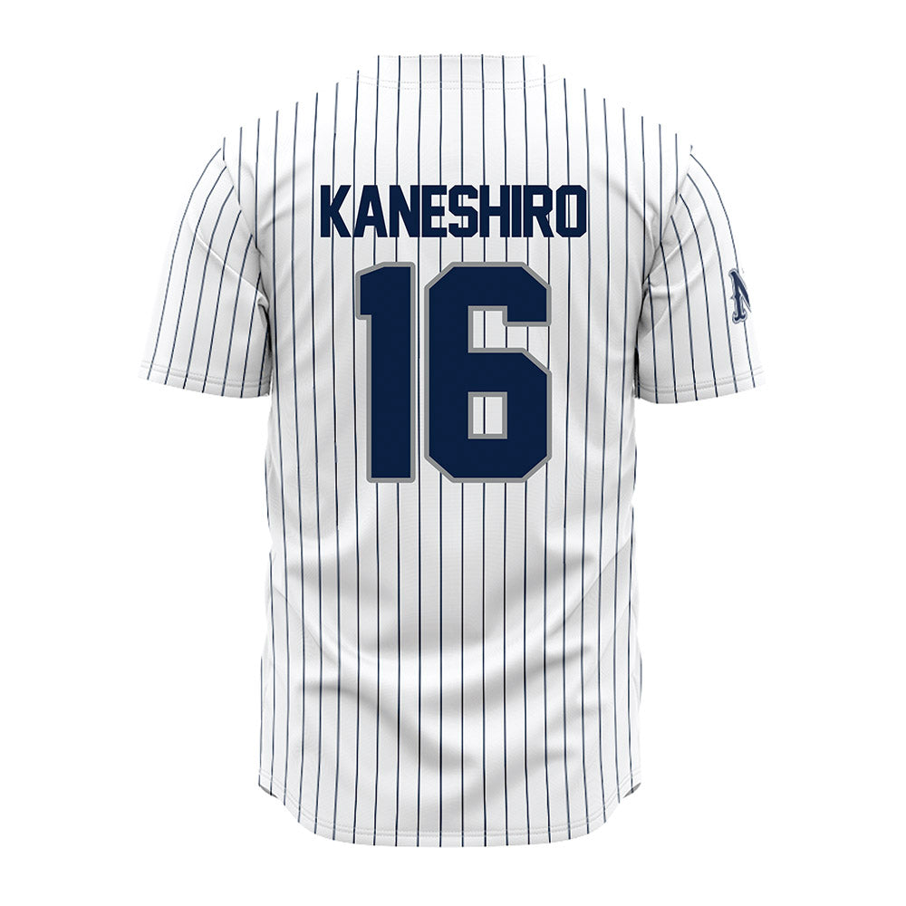 Nevada - NCAA Baseball : Kainoa Kaneshiro - White Pinstripe Jersey-1