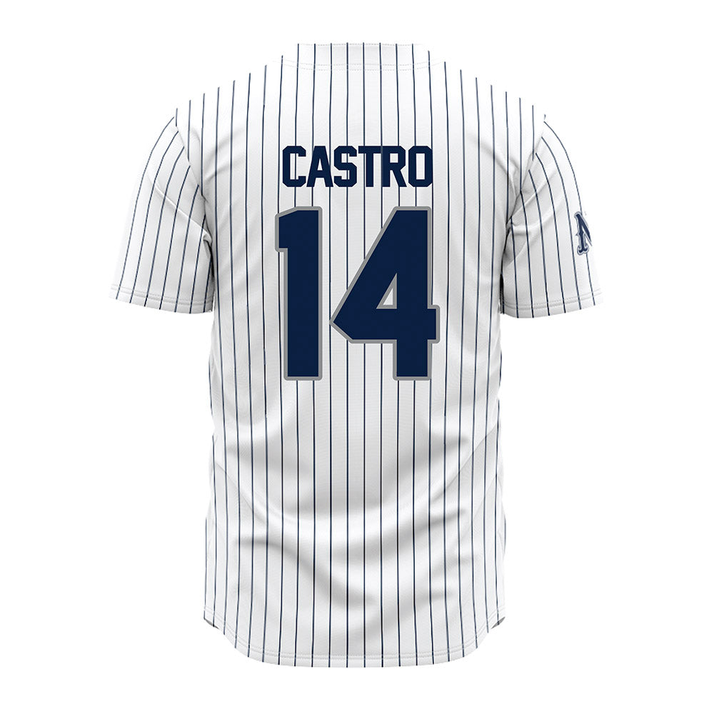 Nevada - NCAA Baseball : Alessandro Castro - White Pinstripe Jersey-1