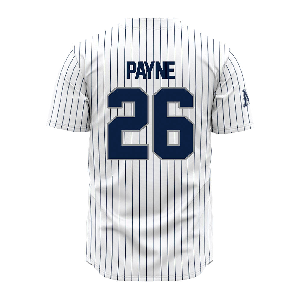 Nevada - NCAA Baseball : Kellen Payne - White Pinstripe Jersey-1