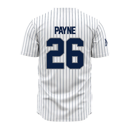 Nevada - NCAA Baseball : Kellen Payne - White Pinstripe Jersey-1