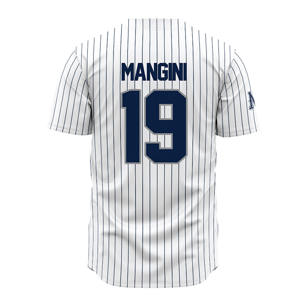 Nevada - NCAA Baseball : Owen Mangini - White Pinstripe Jersey-1