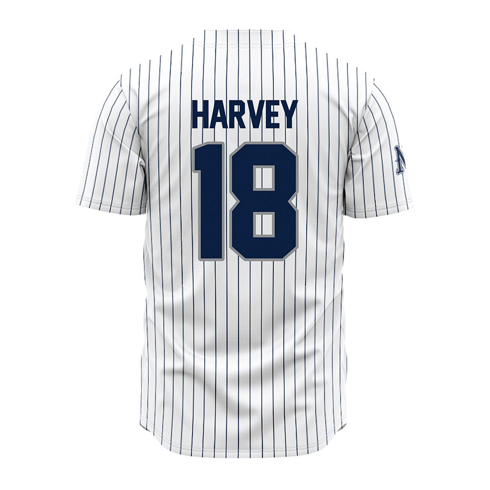 Nevada - NCAA Baseball : Jake Harvey - White Pinstripe Jersey-1