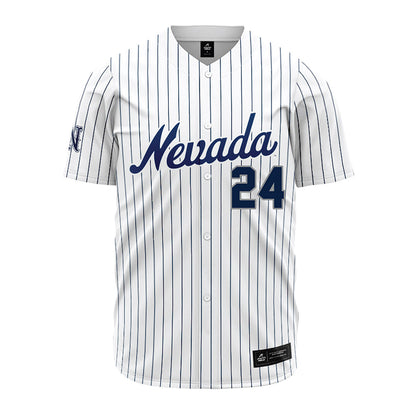 - NCAA Baseball : Payton Dixon - White Pinstripe Jersey-0