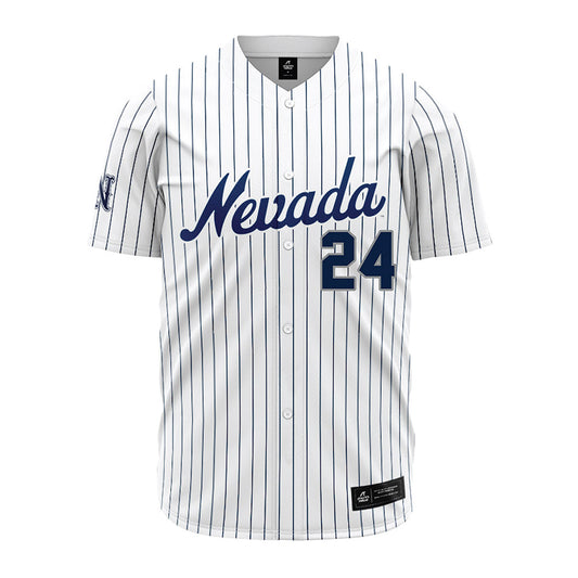  - NCAA Baseball : Payton Dixon - White Pinstripe Jersey-0