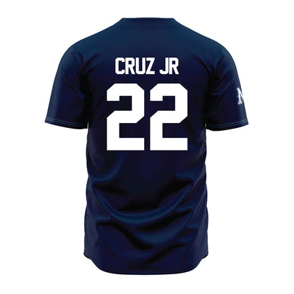 Nevada - NCAA Baseball : Mikey Cruz Jr - Navy Jersey-1