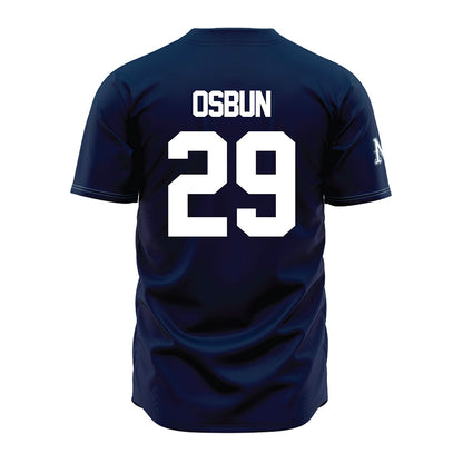 Nevada - NCAA Baseball : Greyson Osbun - Navy Jersey-1
