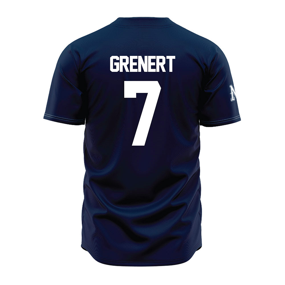 Nevada - NCAA Baseball : Andrew Grenert - Navy Jersey-1