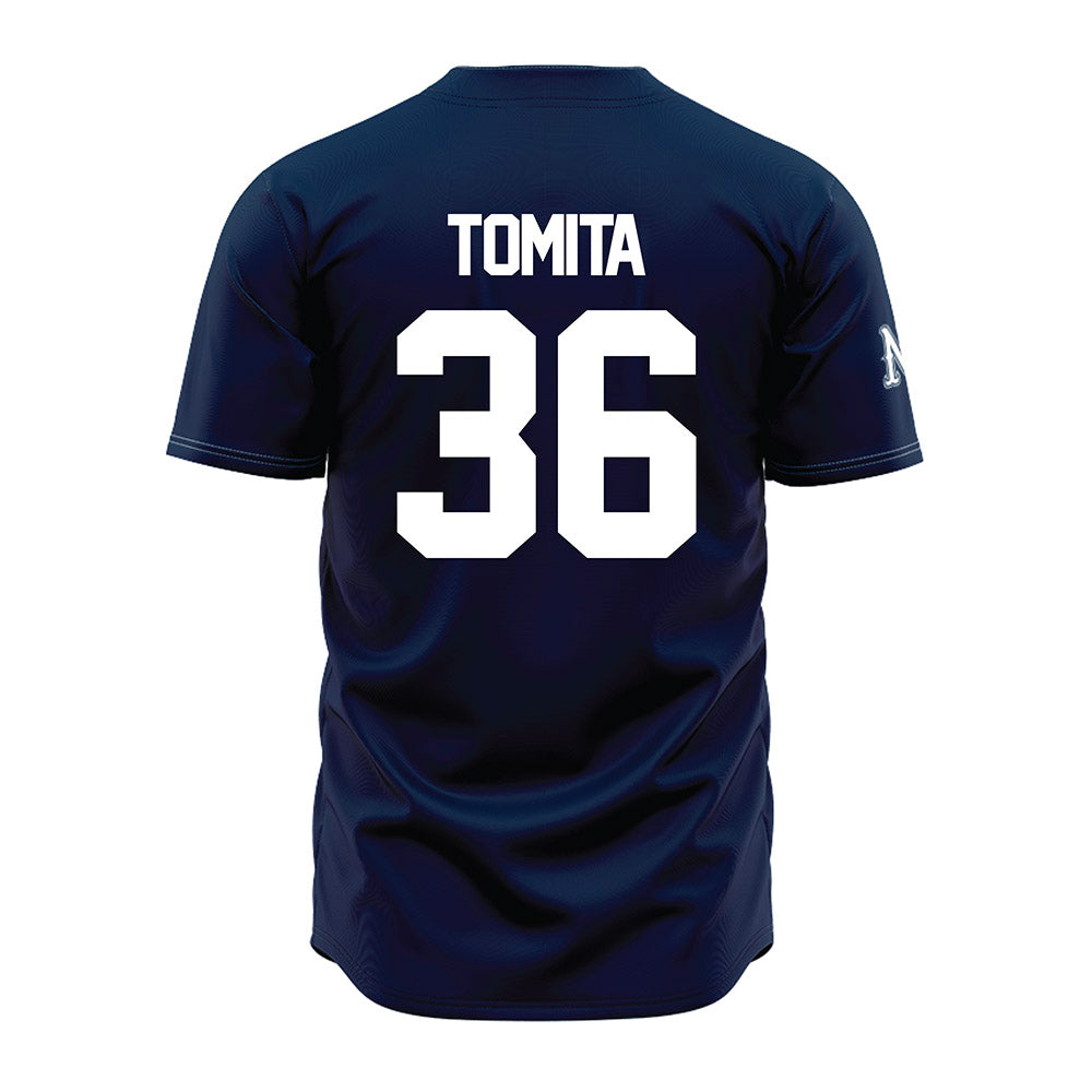 Nevada - NCAA Baseball : Mahiro Tomita - Navy Jersey-1