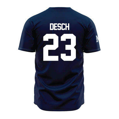 Nevada - NCAA Baseball : Dominic Desch - Navy Jersey-1