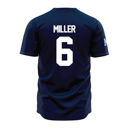 Nevada - NCAA Baseball : Nikolas Miller - Navy Jersey-1