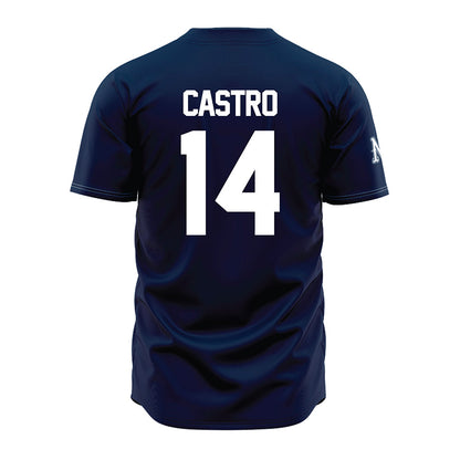 Nevada - NCAA Baseball : Alessandro Castro - Navy Jersey-1