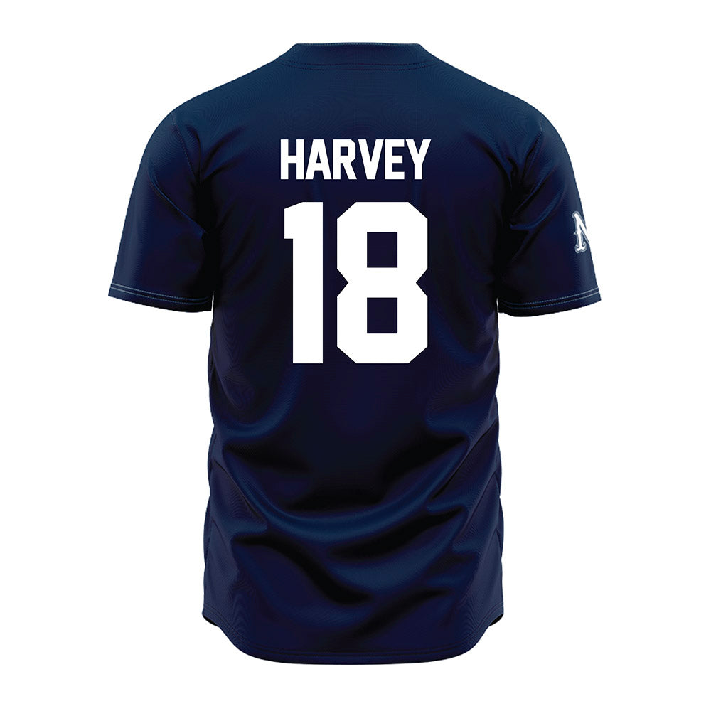 Nevada - NCAA Baseball : Jake Harvey - Navy Jersey-1