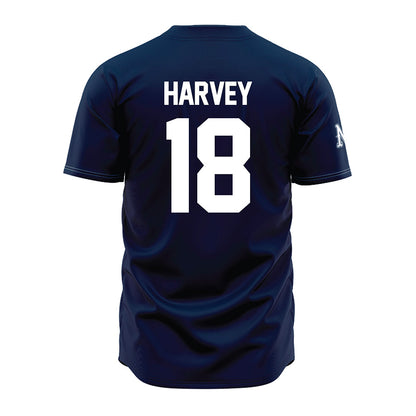 Nevada - NCAA Baseball : Jake Harvey - Navy Jersey-1