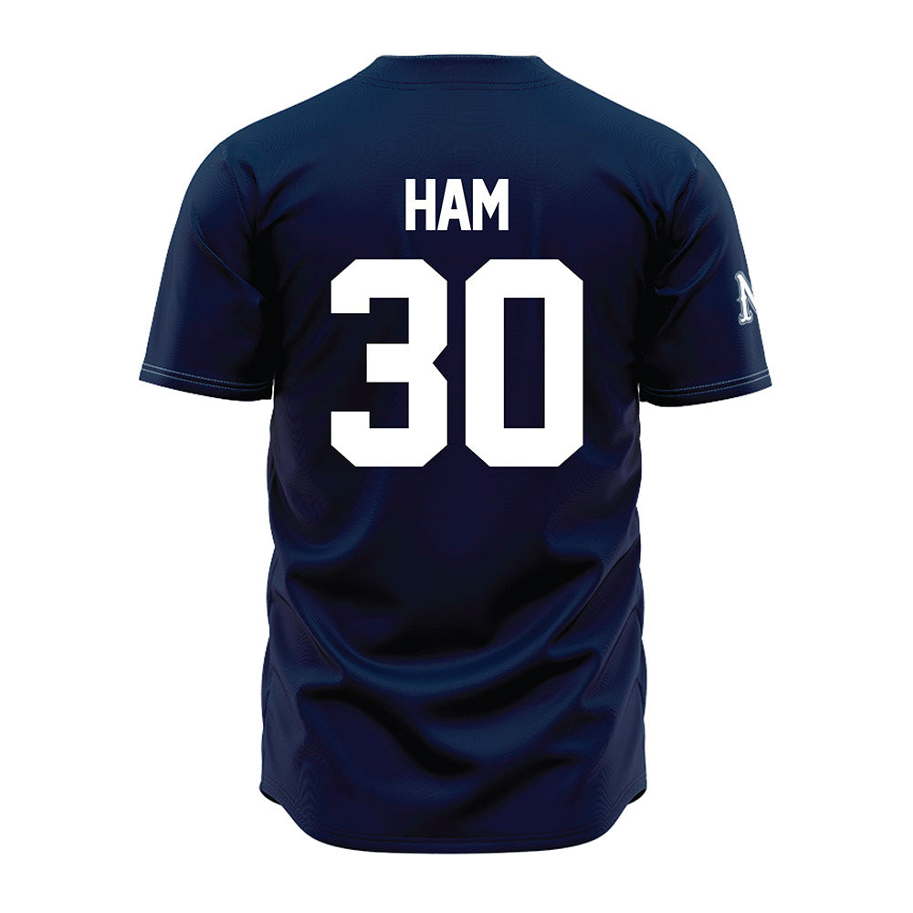 Nevada - NCAA Baseball : Billy Ham - Navy Jersey-1