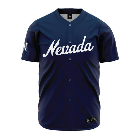 Nevada - NCAA Baseball : Andrew Grenert - Navy Jersey-0