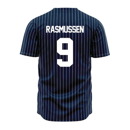Maine - NCAA Baseball : Brody Rasmussen - Navy Pin Stripe Jersey-1