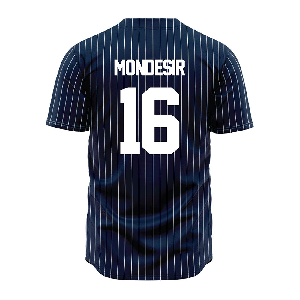 Maine - NCAA Baseball : Christopher Mondesir - Navy Pin Stripe Jersey-1