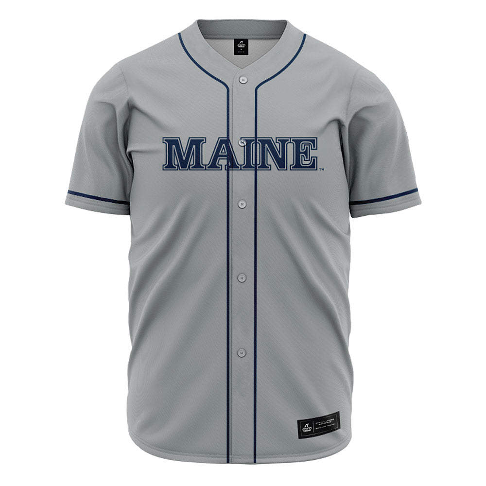 Maine - NCAA Baseball : Rex Hauser - Grey Jersey-0