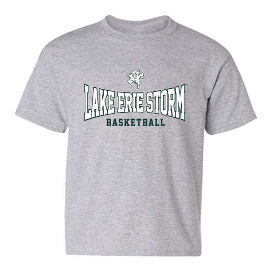 Lake Erie College - NCAA Men's Basketball : Trace Bishko - Youth T-Shirt-0