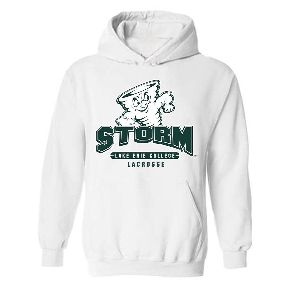 Lake Erie College - NCAA Men's Lacrosse : James Stevens - Hooded Sweatshirt-0