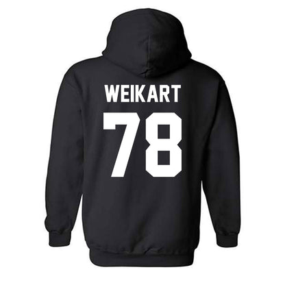 Lake Erie College - NCAA Football : Zachary Weikart - Classic Fashion Shersey Hooded Sweatshirt-1
