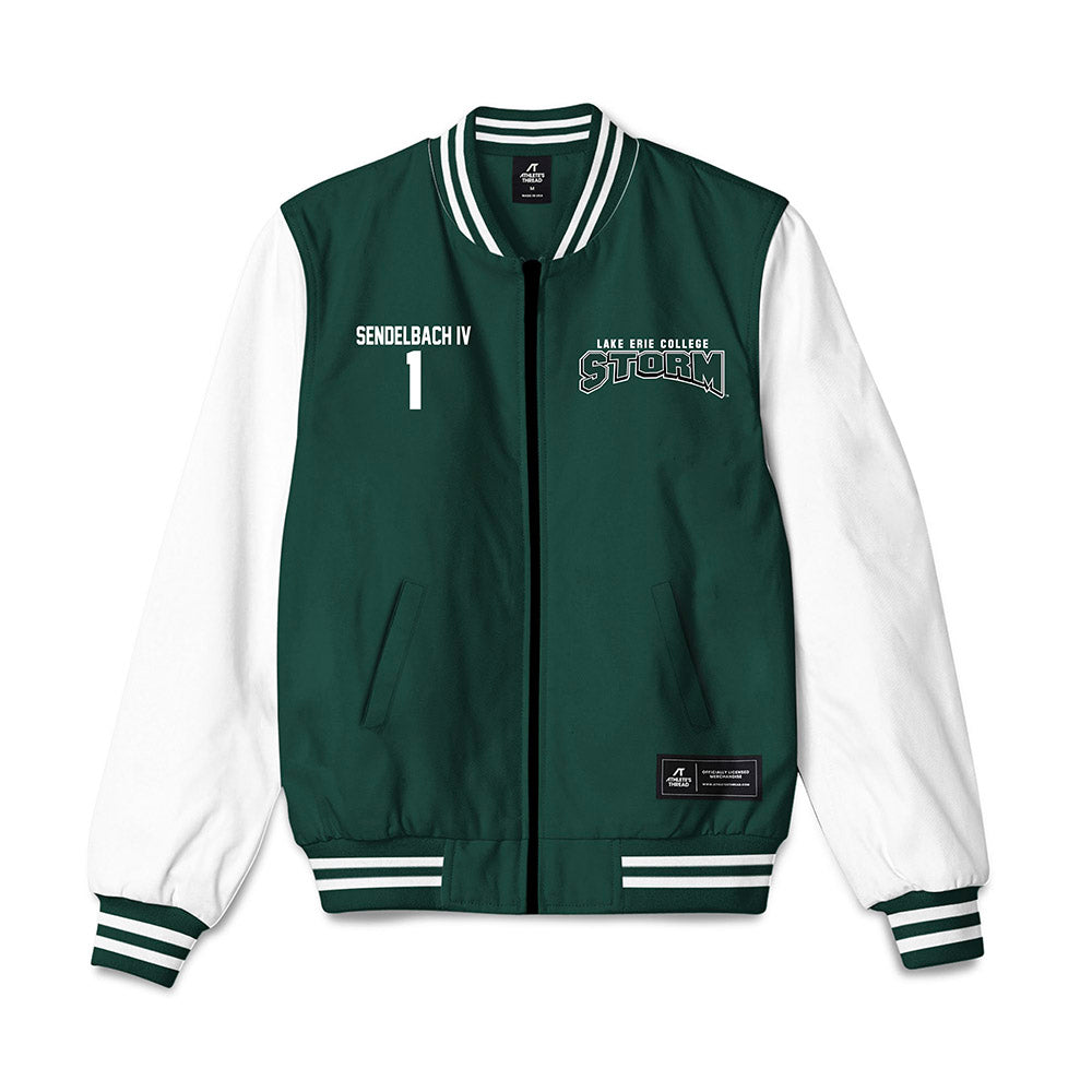 Lake Erie College - NCAA Men's Lacrosse : Joey Sendelbach IV - Bomber Jacket-0