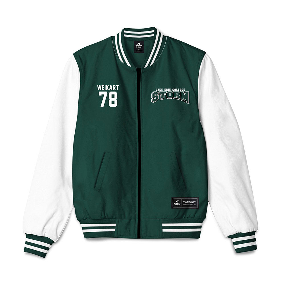 Lake Erie College - NCAA Football : Zachary Weikart - Bomber Jacket-0