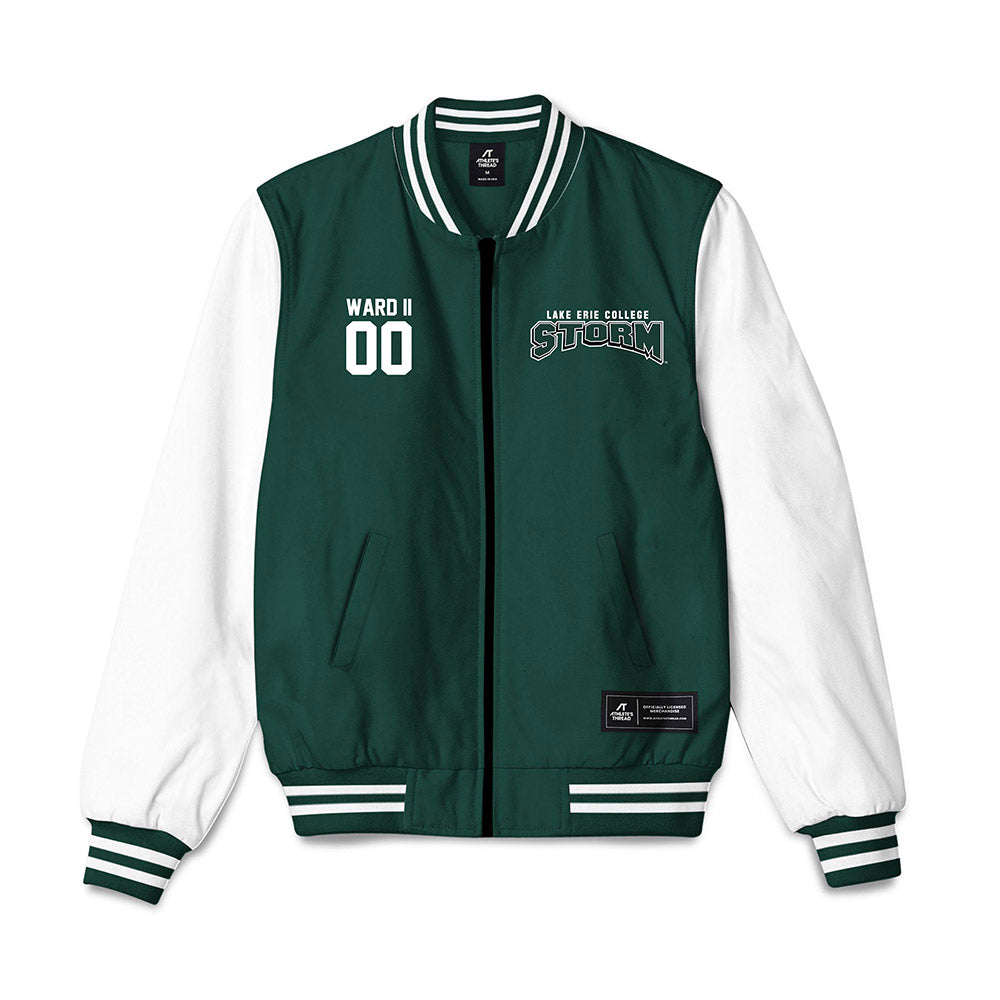 Lake Erie College - NCAA Men's Basketball : Alphonso Ward II - Bomber Jacket-0