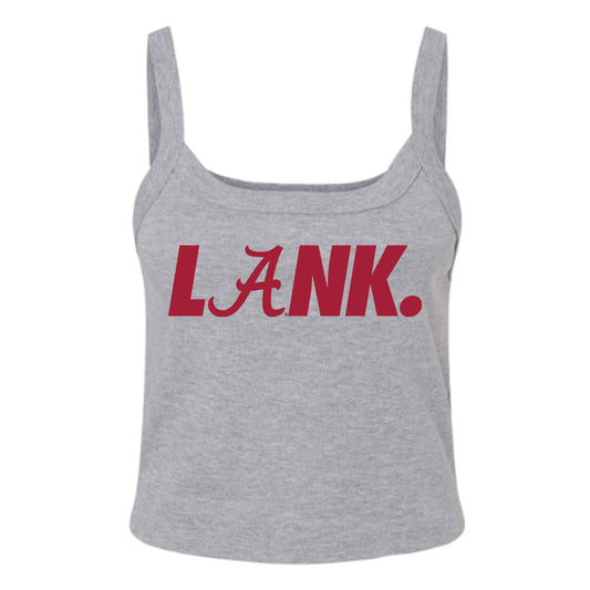 LANK™ LET ALL NAYSAYERS KNOW™ x Alabama - NCAA Football : Women’s Rib Cropped Tank Top