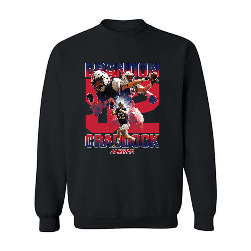 Arizona - NCAA Football : Brandon Craddock - Crewneck Sweatshirt Player Collage