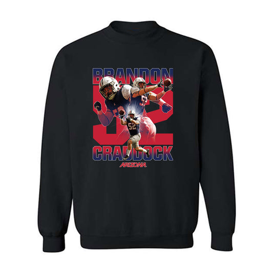 Arizona - NCAA Football : Brandon Craddock - Crewneck Sweatshirt Player Collage