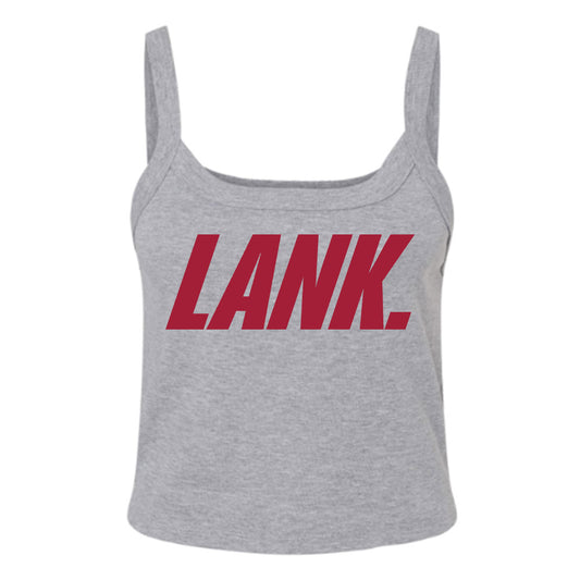 LANK™ LET ALL NAYSAYERS KNOW™ - NCAA Football : Women’s Rib Cropped Tank Top