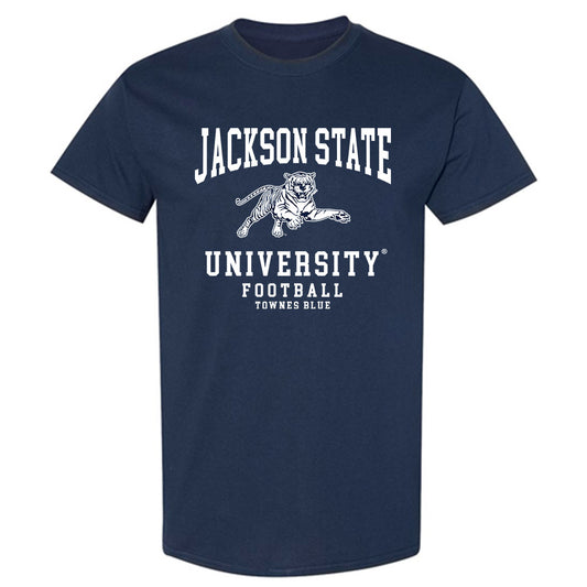 Jackson State - NCAA Football : DAndre Townes Blue - Classic Shersey T-Shirt-0