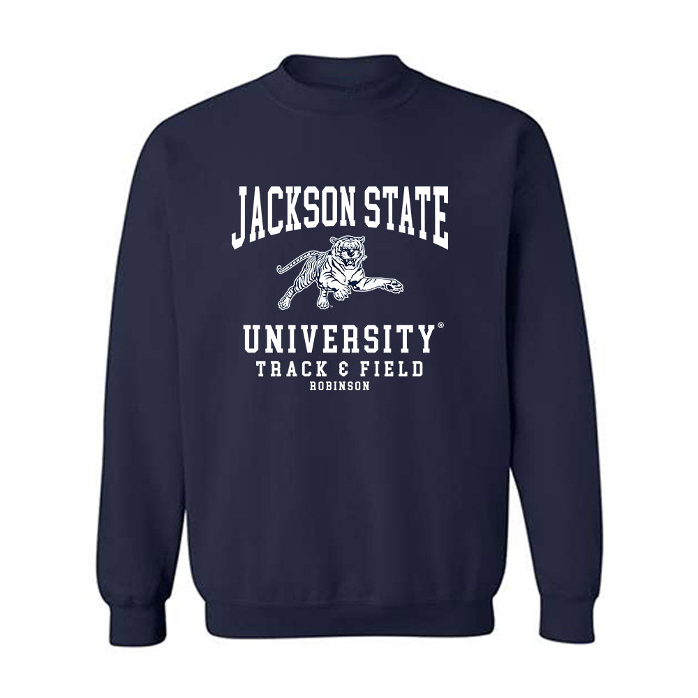 Jackson State - NCAA Men's Track & Field : Jordan Robinson - Classic Shersey Crewneck Sweatshirt-0