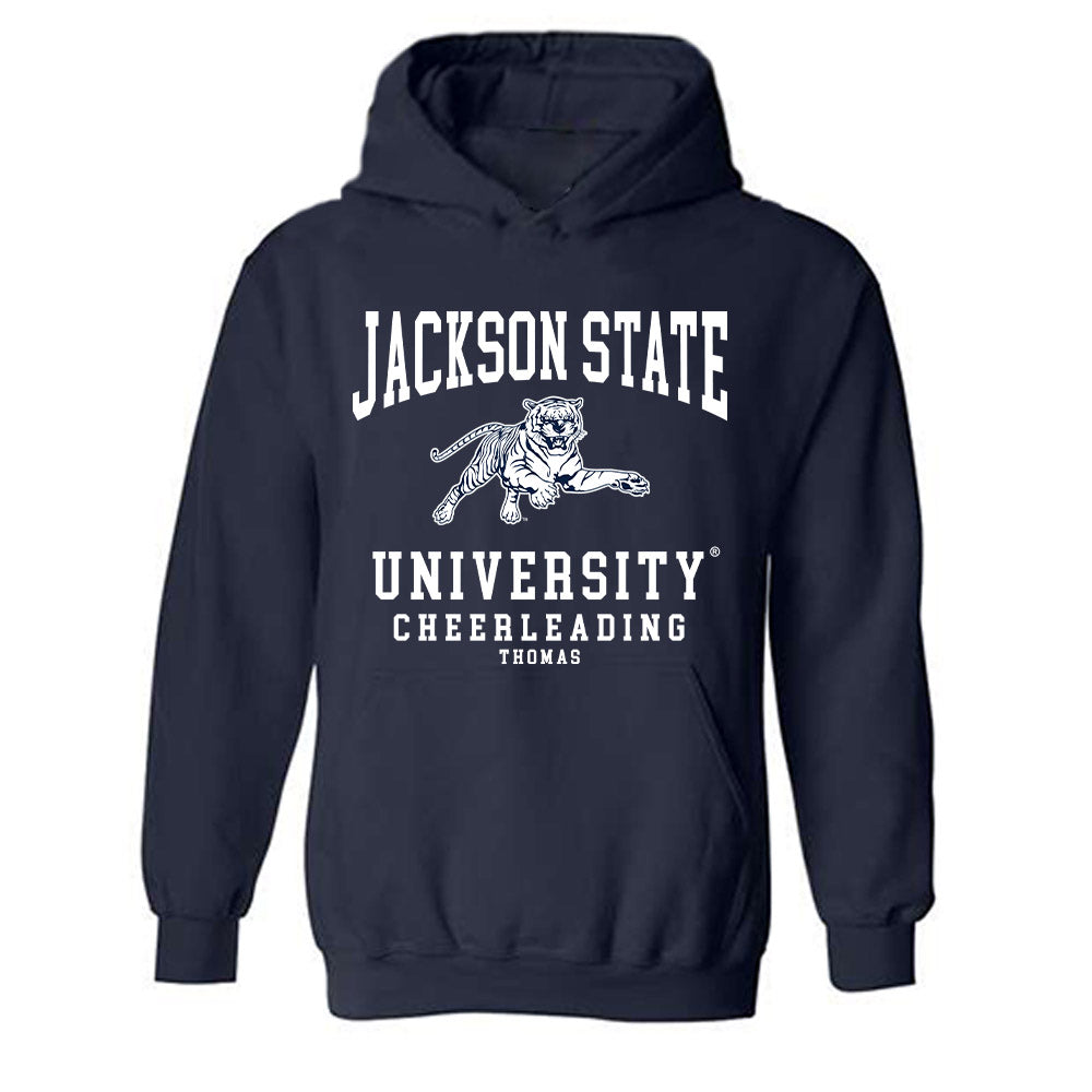 Jackson State - NCAA Cheerleading : Jimisha Thomas - Classic Shersey Hooded Sweatshirt-0