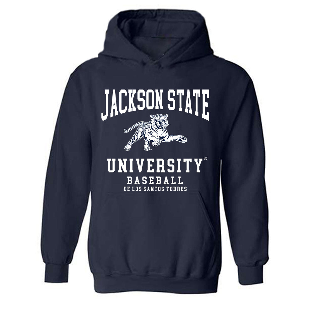 Jackson State - NCAA Baseball : Kevin De Los Santos Torres - Classic Shersey Hooded Sweatshirt-0