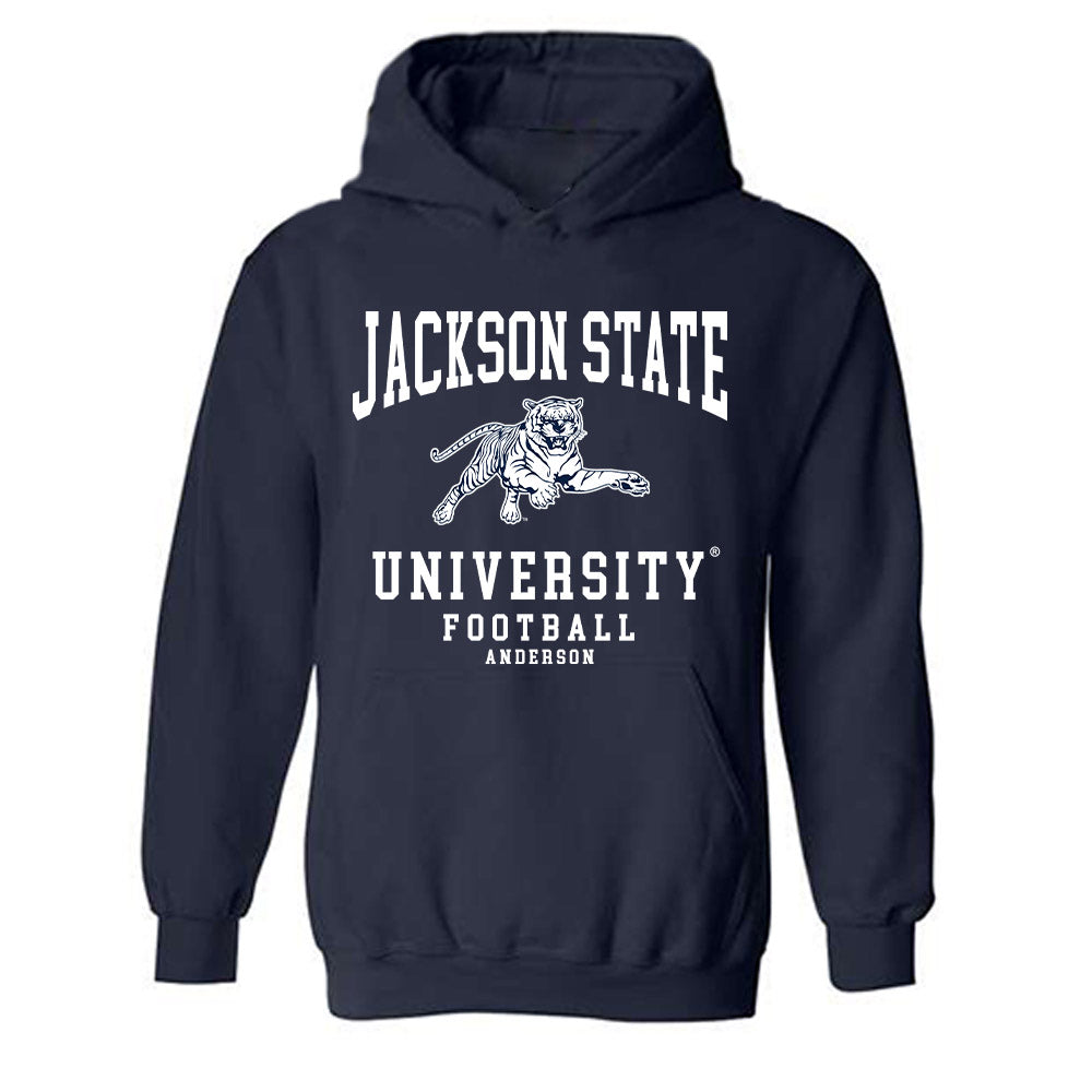 Jackson State - NCAA Football : Ryan Anderson - Classic Shersey Hooded Sweatshirt-0