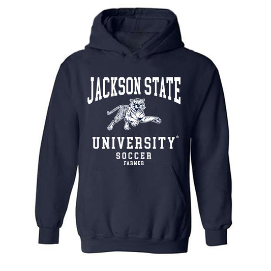 Jackson State - NCAA Women's Soccer : Kianah Farmer - Classic Shersey Hooded Sweatshirt-0