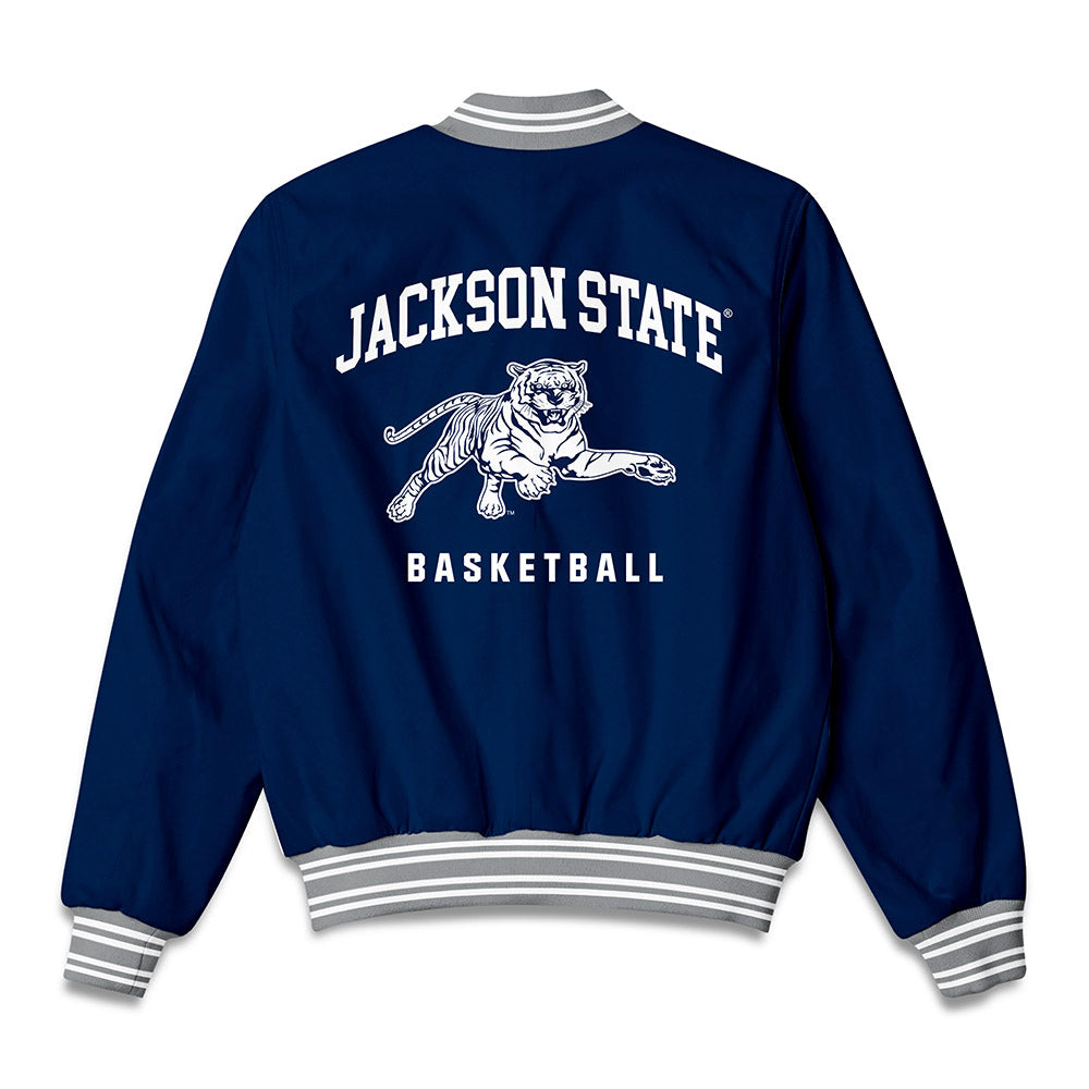 Jackson State - NCAA Men's Basketball : Kobe Butler - Bomber Jacket-1