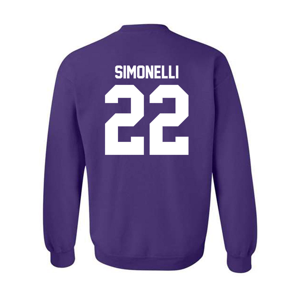 Northwestern State - NCAA Baseball : JT Simonelli - Crewneck Sweatshirt-1