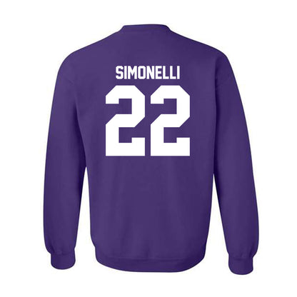 Northwestern State - NCAA Baseball : JT Simonelli - Crewneck Sweatshirt-1