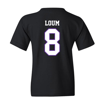 Northwestern State - NCAA Men's Basketball : Moustapha Loum - Youth T-Shirt-1