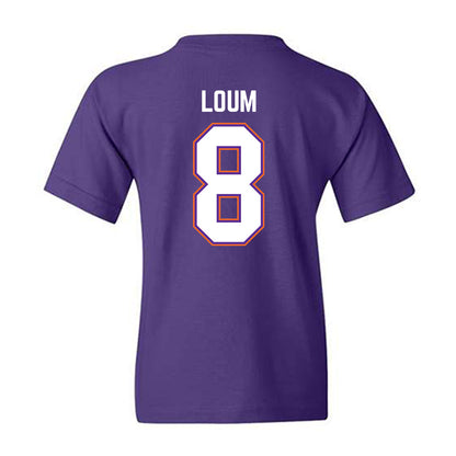 Northwestern State - NCAA Men's Basketball : Moustapha Loum - Youth T-Shirt-1