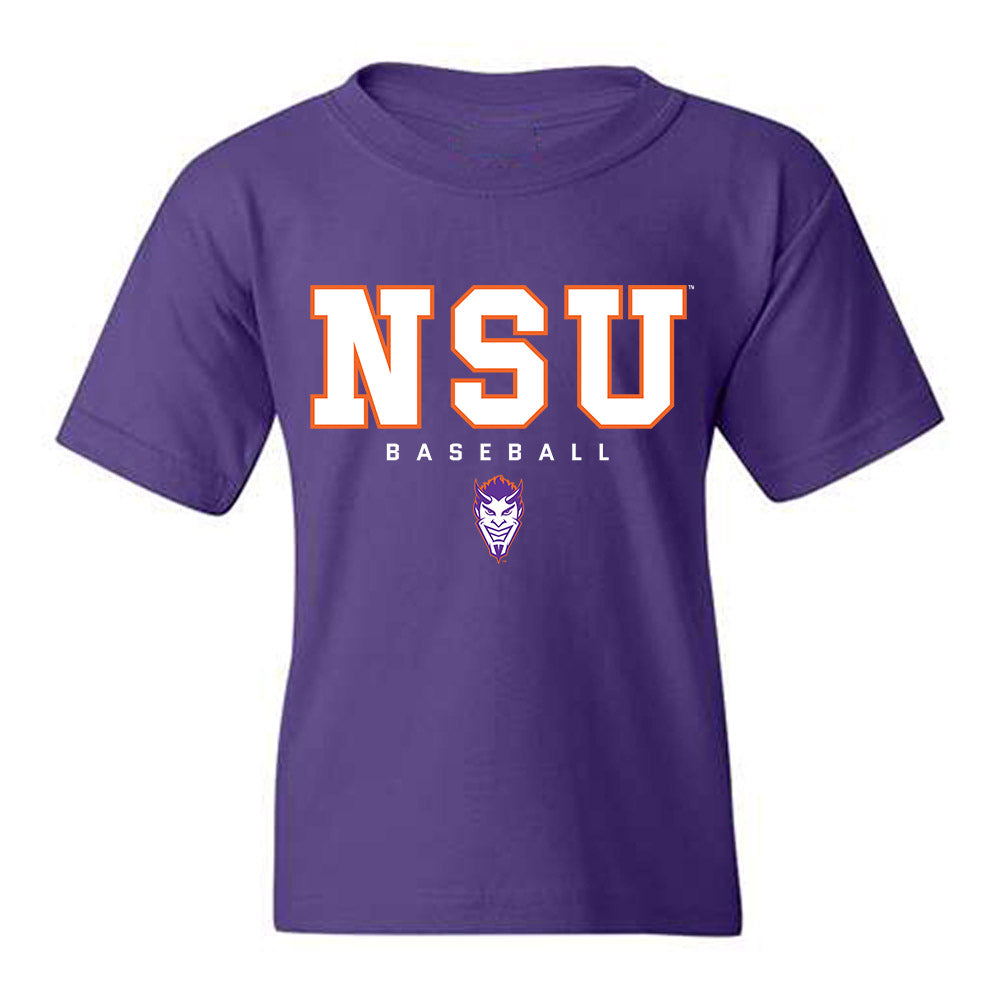Northwestern State - NCAA Baseball : Carter White - Youth T-Shirt-0