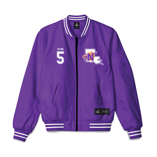 Northwestern State - NCAA Women's Basketball : Karma Wynn - Bomber Jacket-0