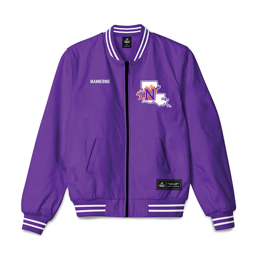 Northwestern State - NCAA Women's Track & Field : Margaret Mannering - Bomber Jacket-0
